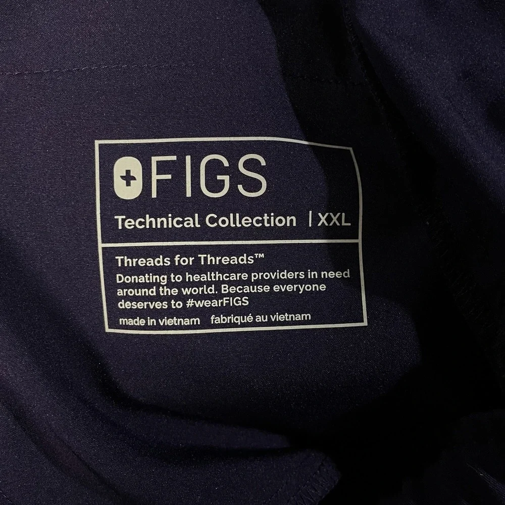 FIGS Men's Technical Collection Tansen Jogger Cargo Scrub Pants XXL Purple Jam